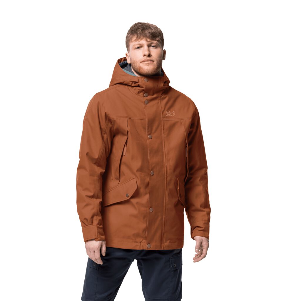 Jack Wolfskin CLIFTON HILL Férfi Télikabát Réz - YOKJPU-247